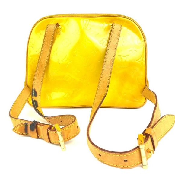 Louis Vuitton Yellow Monogram Vernis Murray Backpa - Picture 9 of 12